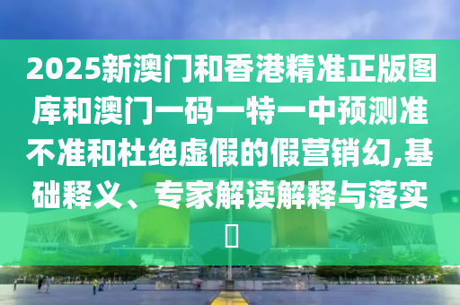 2025新澳門和香港精準正版圖庫和澳門一碼一特一中預測準不準和杜絕虛假的假營銷幻,基礎釋義、專家解讀解釋與落實?